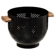 Black colander deals